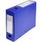 Exacompta - Ref. 59832E - 1 Boite d'archives a  pression en polypropylene opaque - Dos 80 mm - Porte etiquettes sur les 2 faces 