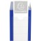 Exacompta - Ref. 59832E - 1 Boite d'archives a  pression en polypropylene opaque - Dos 80 mm - Porte etiquettes sur les 2 faces 