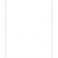 2000 FEUILLES DE LISTING BLANC 240X11" 1PLI BANDES CAROLL DETACHABLES 60G