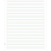 EXACOMPTA 62211E "2000 feuilles de listing zone vert 240x11"" 1pli Bandes Caroll Non Detachables 60g" Vert