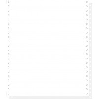 EXACOMPTA 62512E "1000 feuilles de listing autocopiantes blanc 240x11"" 2plis Bandes Caroll Detachables" Blanc