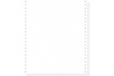 EXACOMPTA 62512E "1000 feuilles de listing autocopiantes blanc 240x11"" 2plis Bandes Caroll Detachables" Blanc