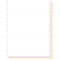 EXACOMPTA 62523E "1000 feuilles de listing autocopiantes blanc/rose/jaune 240x12"" 3plis Bandes Caroll Detachables" Blanc