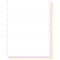 EXACOMPTA 62523E "1000 feuilles de listing autocopiantes blanc/rose/jaune 240x12"" 3plis Bandes Caroll Detachables" Blanc