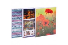 Lot de 12 : Exacompta - Ref. 65003E - 1 Album photos medium a pochettes souples 64 photos 10x15 cm - 32 pages - format vertical 