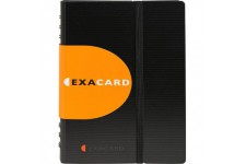 Exacompta 75034E Exactive - Porte cartes de visite detachable - 120 cartes - 20 x 14,5 cm rechargeable avec reference 85034E