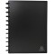 Exacompta 75251E Porte-cartes de visite a  anneaux couverture opaque 24,5 x 31 cm Noir