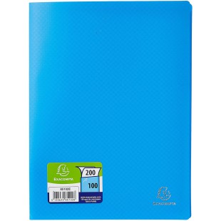 Exacompta 85102E Porte vues OPAK en polypropylene souple mat et opaque avec pochettes interieures legerement grainees 100 pochet