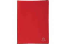 Exacompta - Ref. 85105E - 1 Protege-documents en polypropylene souple OPAK 200 vues / 100 pochettes grainees - A4 - rouge
