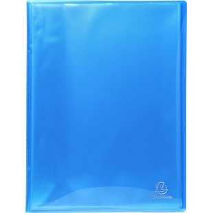 Lot de 12 : Exacompta 85770e Porte vues Iderama couverture polypro brillante et pochettes interieures lisse haute transparence 3