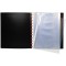 Exacompta 86234E Porte vues Exactive couverture semi rigide 20 pochettes (40 vues) avec pochettes plastique lisses et ultra tran