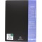 Exacompta 88101E Porte-vues personalisable rigide Kreacover Up line A4 avec porte etiquettes sur 3 Faces 20 vues Noir