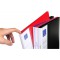Exacompta 88201E Porte-vues personalisable rigide Kreacover Up line A4 avec porte etiquettes sur 3 Faces 40 vues Noir