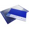 Exacompta 88402E Porte-vues personalisable rigide Kreacover Up line A4 avec porte etiquettes sur 3 Faces 80 vues Bleu
