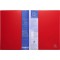 Exacompta 88405E Porte-vues personalisable rigide Kreacover Up line A4 avec porte etiquettes sur 3 Faces 80 vues Rouge