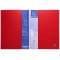 Exacompta 88405E Porte-vues personalisable rigide Kreacover Up line A4 avec porte etiquettes sur 3 Faces 80 vues Rouge