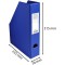 Exacompta - Ref. 90152E - Porte revue en PVC - Dos de 7 cm - livres a  plat - Dimensions 31,5 x 23,5 x 7 cm - Pour documents au 