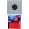Exacompta Classeur Numismatique + 5 Feuilles Plastique Transparentes de 43 Cases + 5 Intercalaires Rouge + Sachet de 3 Recharges
