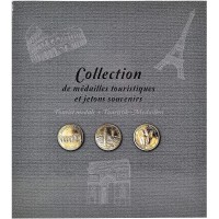Exacompta - Ref. 96113E - 1 album de collection pour 50 medailles touristiques ou jetons souvenirs (diametre 34mm) - Couverture 