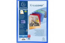 Lot de 12 : Exacompta Proteges documents personnalisable PP Kreacover 80 vues Assortis