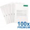 Exacompta - Ref. 5900E - 1 boite de 100 pochettes perforees polypropylene lisse haute resistance - epaisseur 9/100eme - perforat