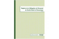 Exacompta 6625E Registre de la delegation du personnel du CSE (Comite Social Economique) 30 pages 32 x 24 cm.