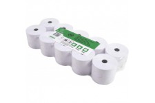 Lot de 10 : Exacompta - Ref. 40592E - bobines pour machine a calculer et caisse 57x70 mm - 1 pli offset extra-blanc 60g/m2 - Jet