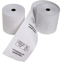 Lot de 5 : Exacompta - Ref. 43817E - bobines pour tickets de caisse 80x80 mm - 1 pli thermique 55g/m2 sans BPA. - Metrage (+ ou