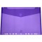 Exacompta - Ref. 57380E - Sachet de 5 pochettes-enveloppes perforees polypropylene - fermeture velcro - A4 - Couleurs assorties