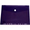 Exacompta - Ref. 57380E - Sachet de 5 pochettes-enveloppes perforees polypropylene - fermeture velcro - A4 - Couleurs assorties