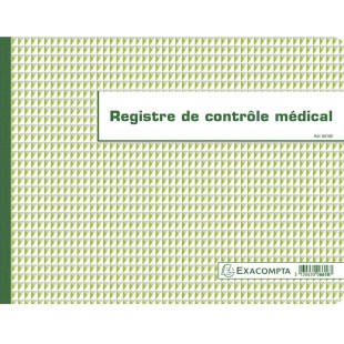 Exacompta 6618E Piqure 24/32 Controle Medical 60 Pages