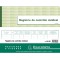 Exacompta 6618E Piqure 24/32 Controle Medical 60 Pages
