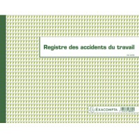 Exacompta - Ref. 6619E - Piqure 24x32cm - Registre des accidents du travail - 20 pages