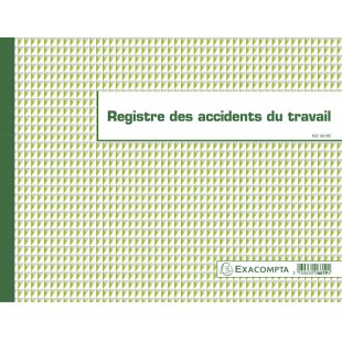 Exacompta - Ref. 6619E - Piqure 24x32cm - Registre des accidents du travail - 20 pages