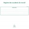 Exacompta - Ref. 6619E - Piqure 24x32cm - Registre des accidents du travail - 20 pages