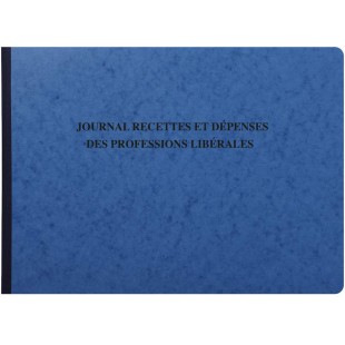 Exacompta 9620E - Piqure Journal des Recettes Depenses des Professions Liberales - 27 x 38 cm - 80 pages - Couleur Aleatoire