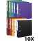 Lot de 10 : Exacompta - ref. 53374E - classeurs a levier A4 MAXI Prem'Touch -Dos de 80 mm - Mecanique 80 mm-Dimensions exterie