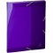 Lot de 8 : Exacompta 59670E Boites classement Iderama polypro dos de 2,5 cm fermeture elastique Assortis noir violet bleu clair