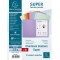 Exacompta - Ref. 330100E - Paquet 10 chemises rigides SUPER 210 g/m2 aux couleurs pastel - chemises certifiees PEFC - dimensions