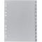 Exacompta - Ref 1812B - Intercalaires en polypropylene gris - 12 touches imprimees janvier a  decembre en allemand - adapte pour