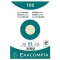 Exacompta 10848SE Paquet de 100 Fiches Bristol sous film 14, 8 x 21 cm ligne Non perforees Vertes