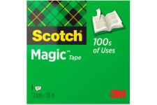 SCOTCH - 3M Scotch Ruban adhesif Magic 810, invisible, 12 mm x 33 m, diametre du mandrin: 25 mm (112