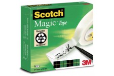 Post-it Scotch Magic Ruban adhesif en boite individuelle 19 mm x 66 m Transparent