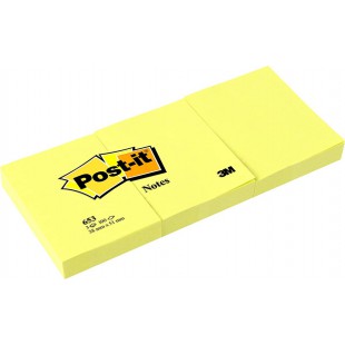 Post-it Lot de 3 Notes repositionnables 38 x 51 mm Jaune