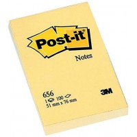 Lot de 12 : Post-it Notes repositionnables 51 x 76 mm Jaune Pastel