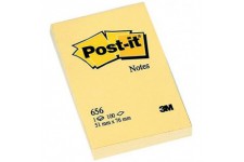 Lot de 12 : Post-it Notes repositionnables 51 x 76 mm Jaune Pastel