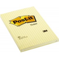 Post-it Note repositionnable Quadrillee 102 x 152 mm Jaune