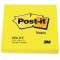 POST IT Repositionnable Neon 76X 76MM JAUNE - Bloc de 100 Feuilles