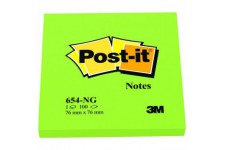 Post-it Notes repositionnables 76 x 76 mm Vert Neon