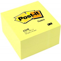 Post-it 636-B Cube 76 x 76 mm Jaune pastel